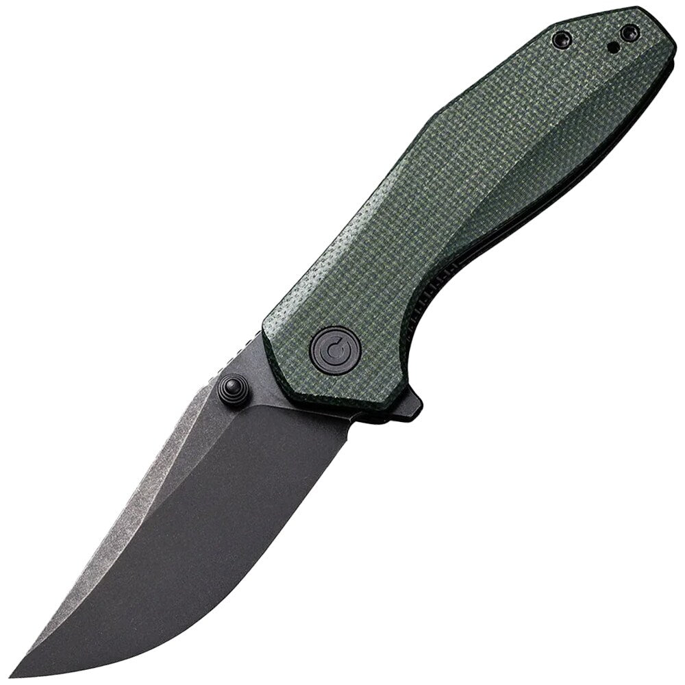 Nóż składany Civivi Odd 22 - Black Stonewashed/Dark Green Micarta