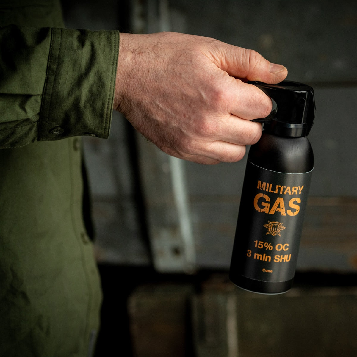 Gaz pieprzowy Military Gas 330 ml - stożek