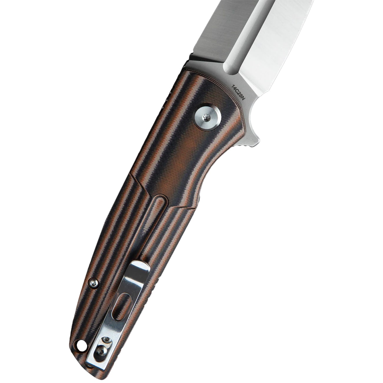 Nóż składany Bestech Knives Fin Satin - Black/Orange/Beige