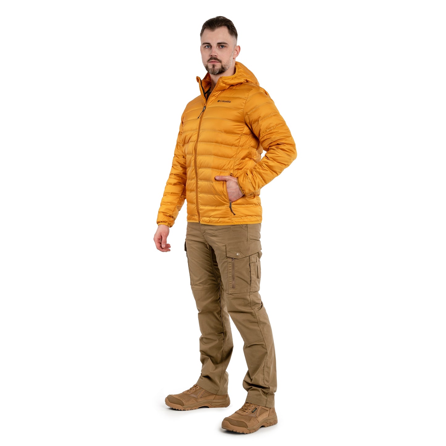 Kurtka Columbia Lake 22 Down Hooded Jacket - Raw Honey