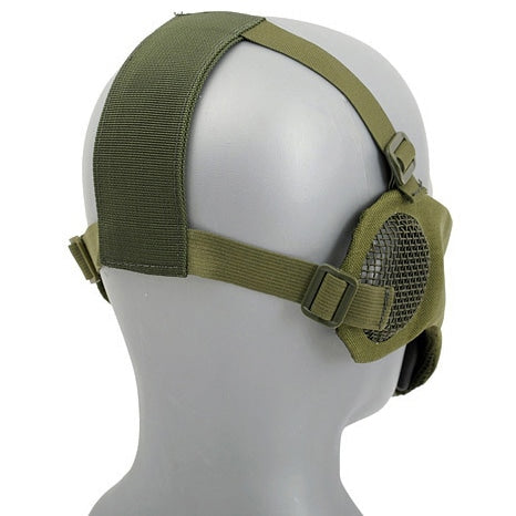 Maska ochronna CS Skull Face z ochraniaczami uszu - olive