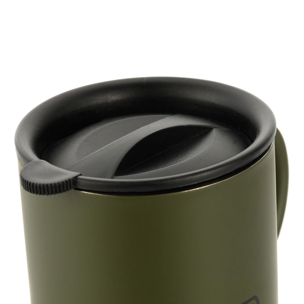 Kubek termiczny M-Tac z pokrywką 400 ml - Olive
