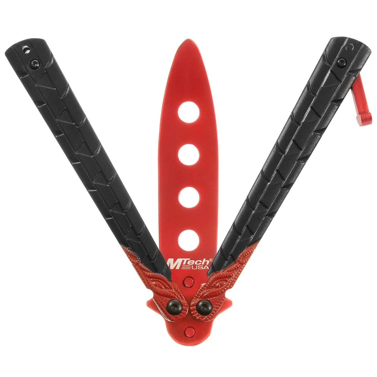 Nóż składany treningowy motylek Master Cutlery Dragon Red