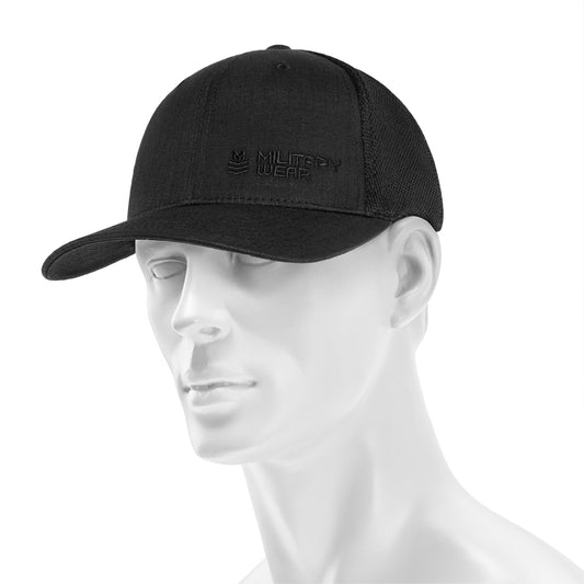 Czapka z daszkiem Military Wear 110 Rip-Stop Mesh Cap - Black