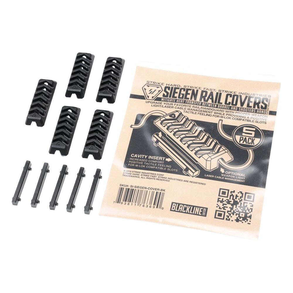 Osłony szyny M-LOK Strike Industries Siegen Rail Covers 5 szt. - Black
