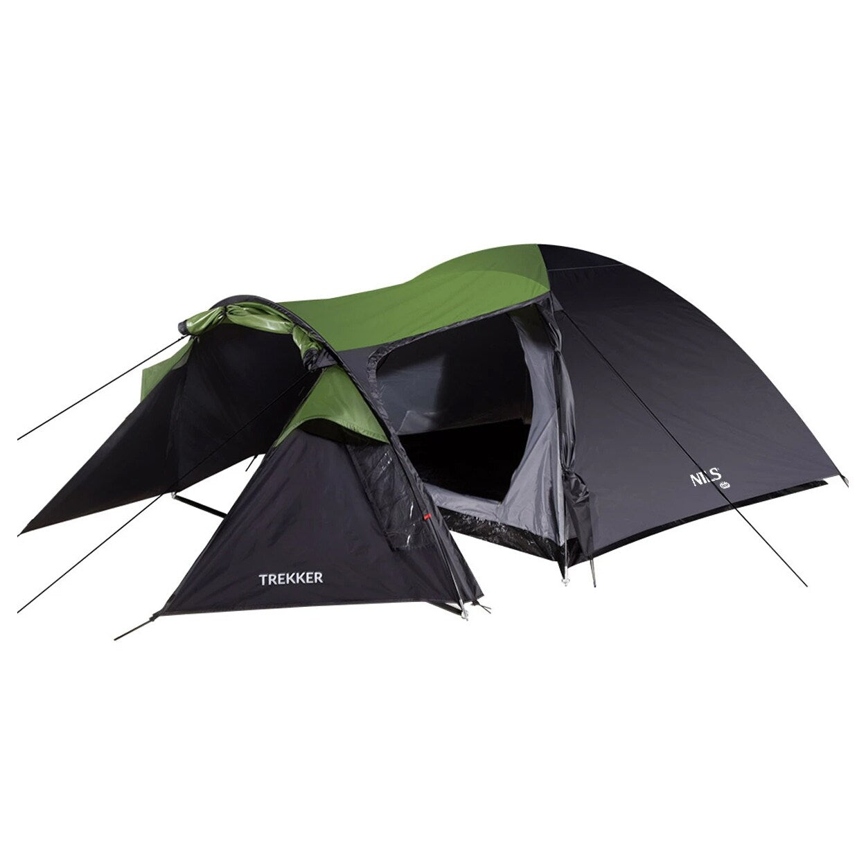 Namiot 4-osobowy Nils Camp Trekker NC6012 - Czarno-Zielony
