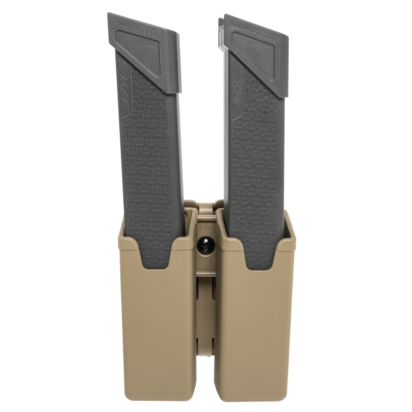 Podwójna ładownica obrotowa ESP z montażem UBC-04-2 na magazynki do MP5/Uzi/Sa vz. 61 - Khaki