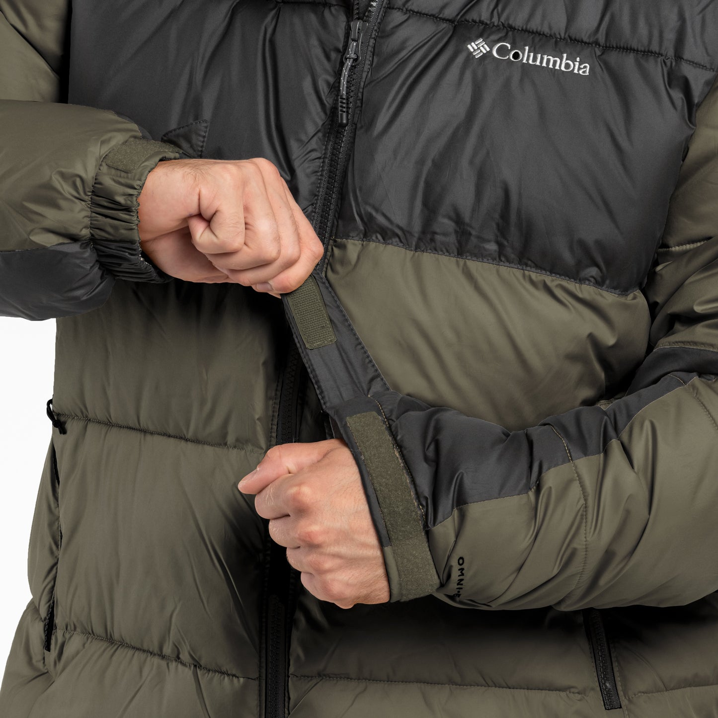 Kurtka Columbia Pike Lake II Hooded - Stone Green/Shark