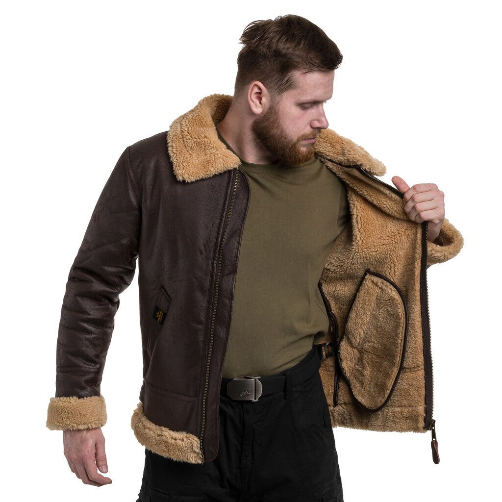 Kurtka Alpha Industires B3 FL - Vintage Brown
