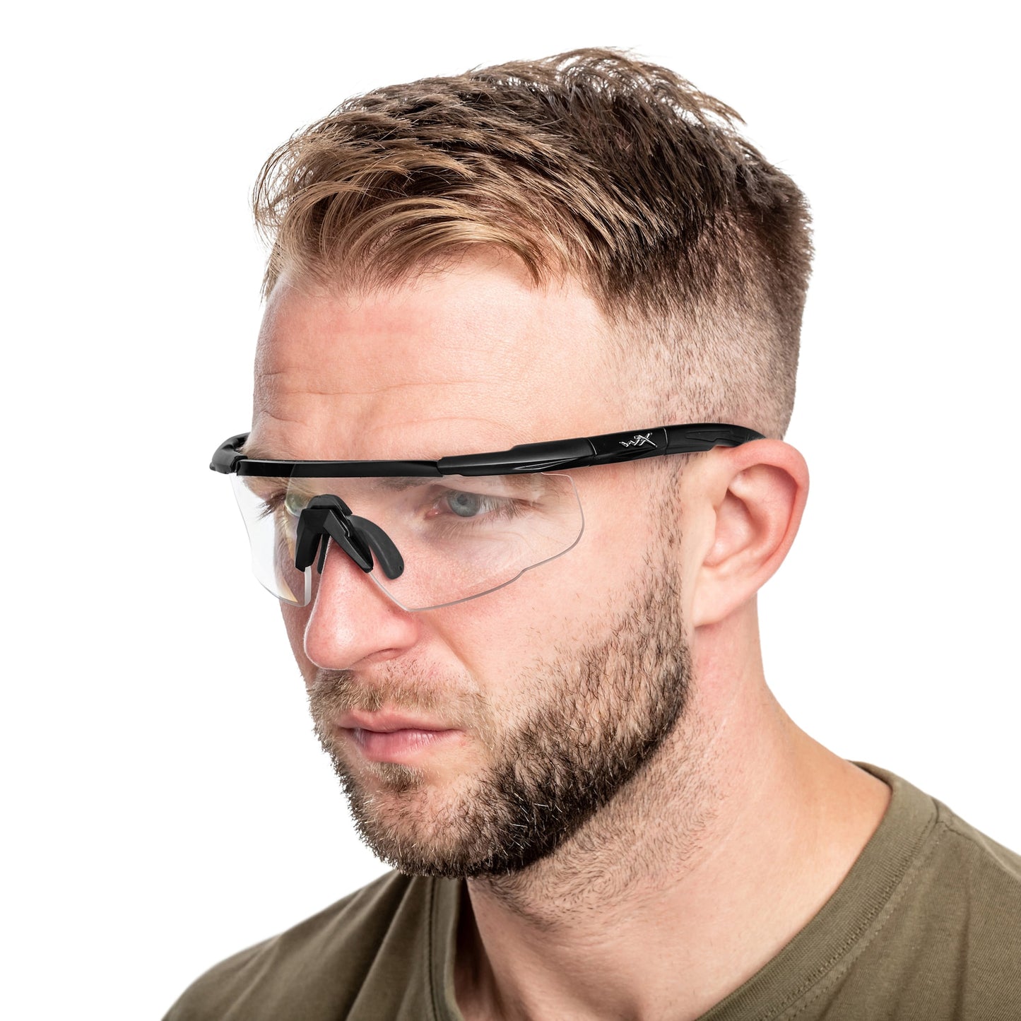 Okulary taktyczne Wiley X Saber Advanced - Clear Matte Black