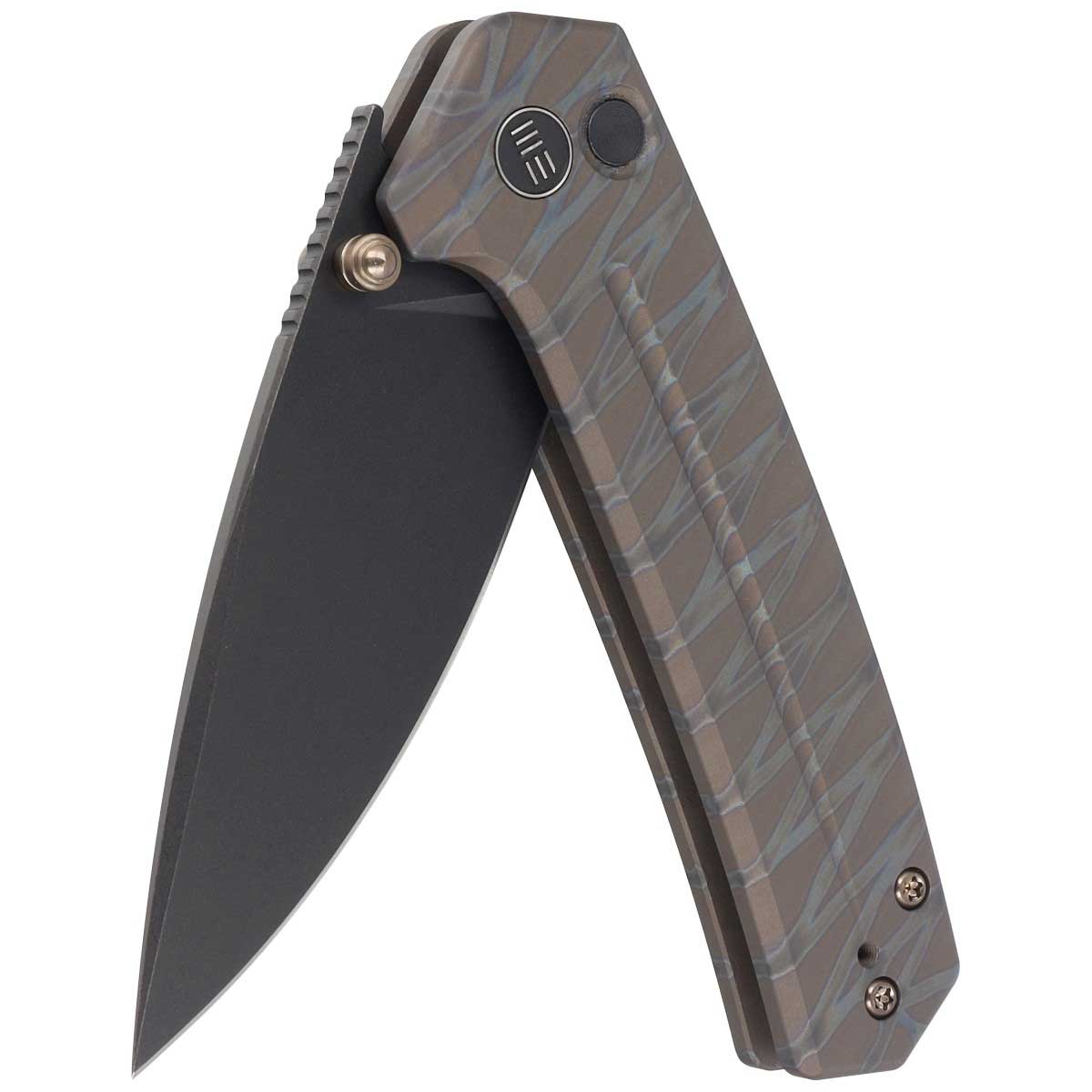 Nóż składany WE Knife Culex - Tiger Stripe Pattern Flamed Titanium Handle