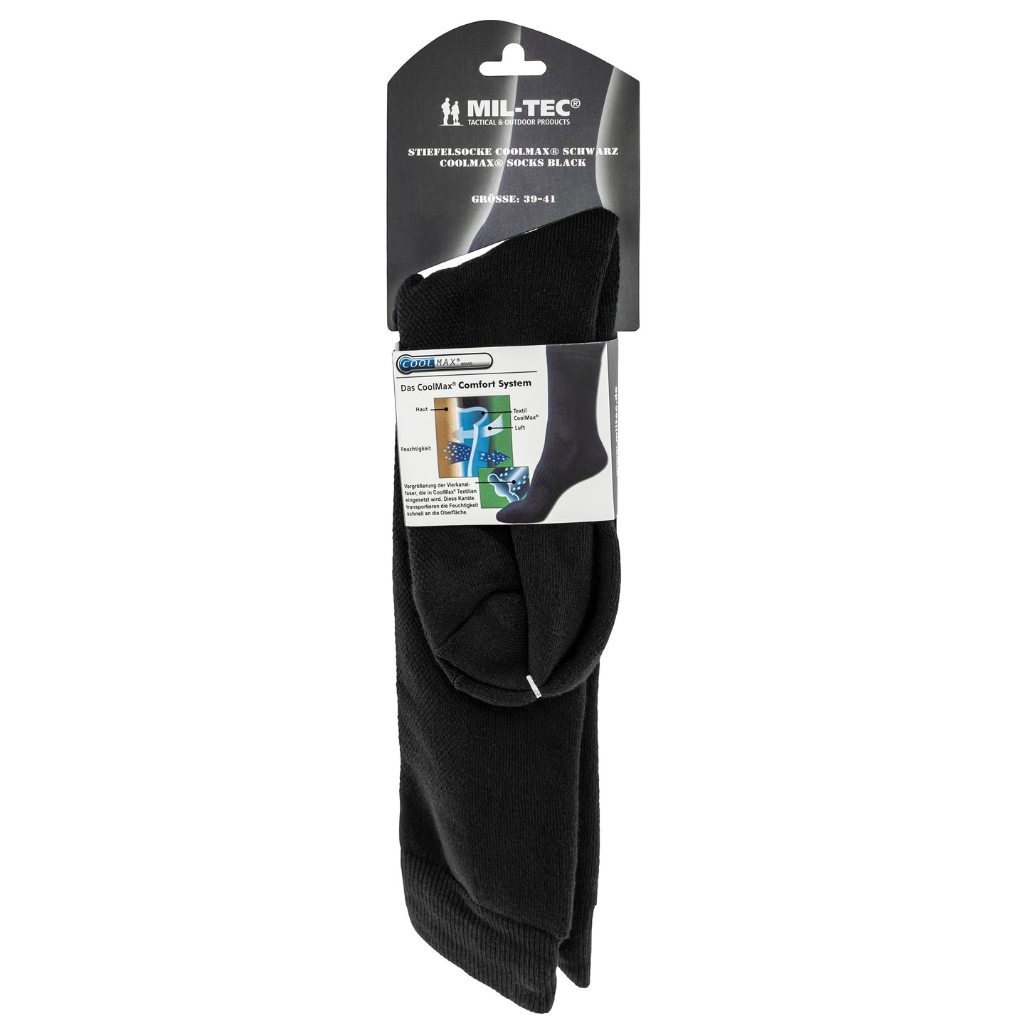Skarpety długie Mil-Tec CoolMax - Black