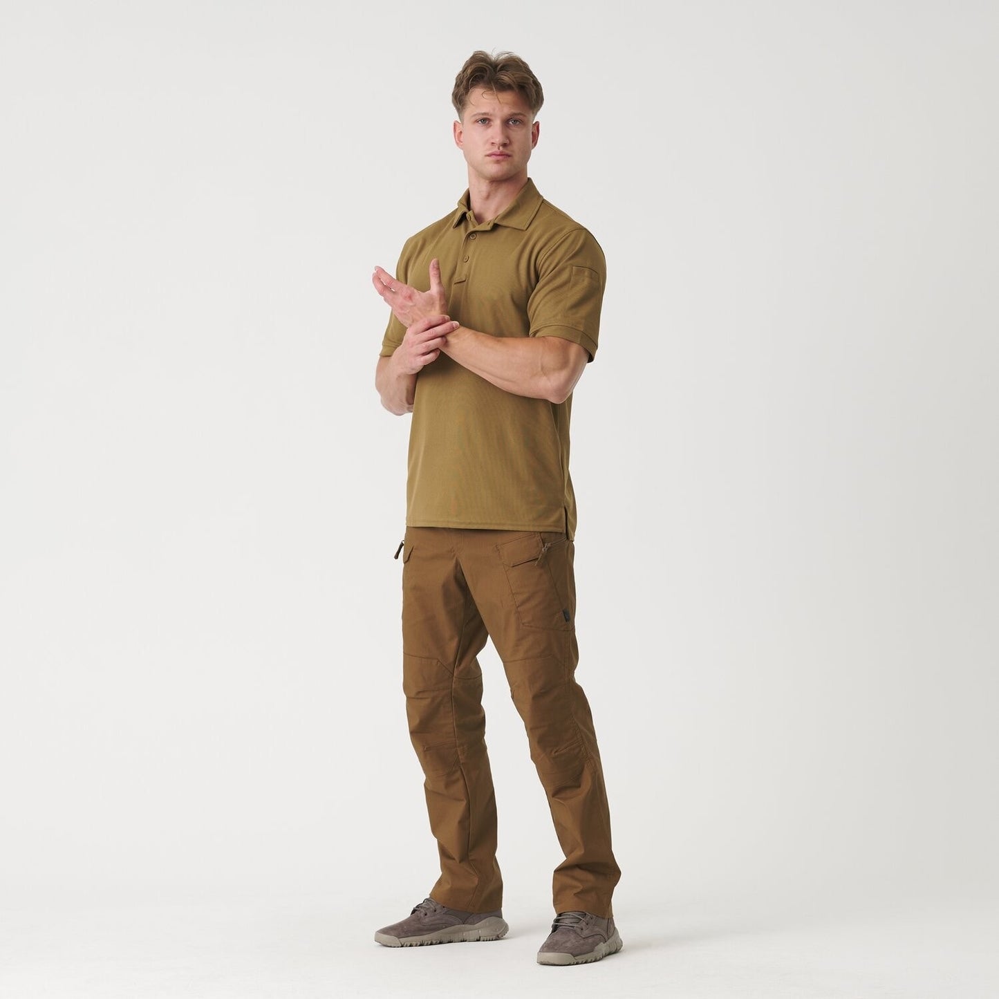 Koszulka termoaktywna Polo Helikon UTL TopCool - Coyote