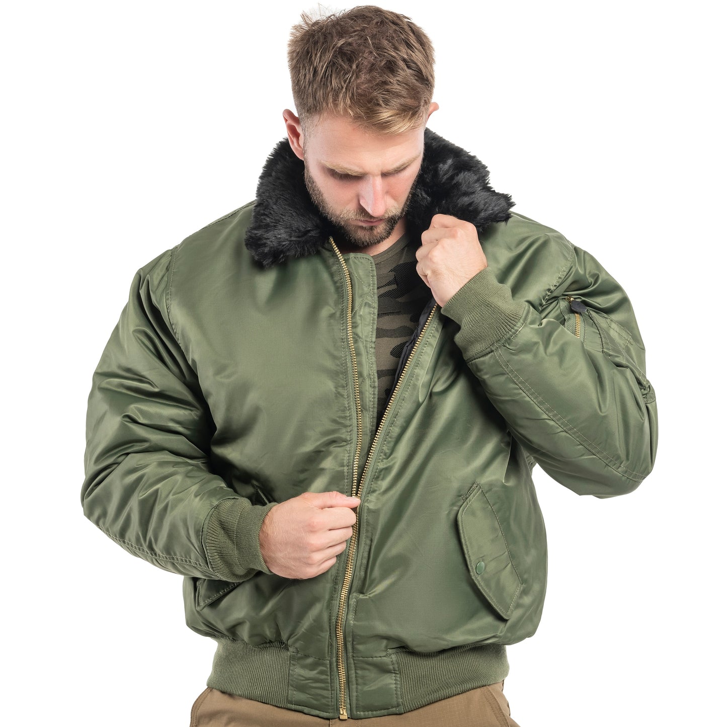 Kurtka Brandit MA2 Fur Collar - Olive