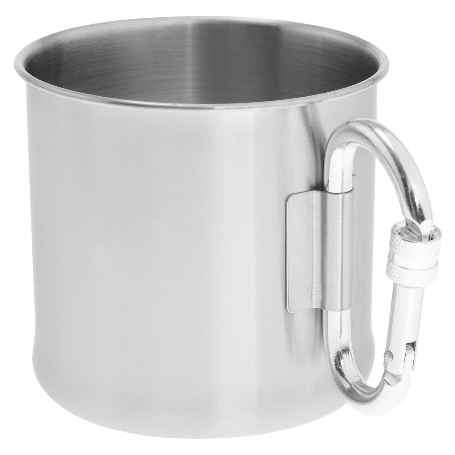 Kubek stalowy Mil-Tec z karabinkiem 500 ml