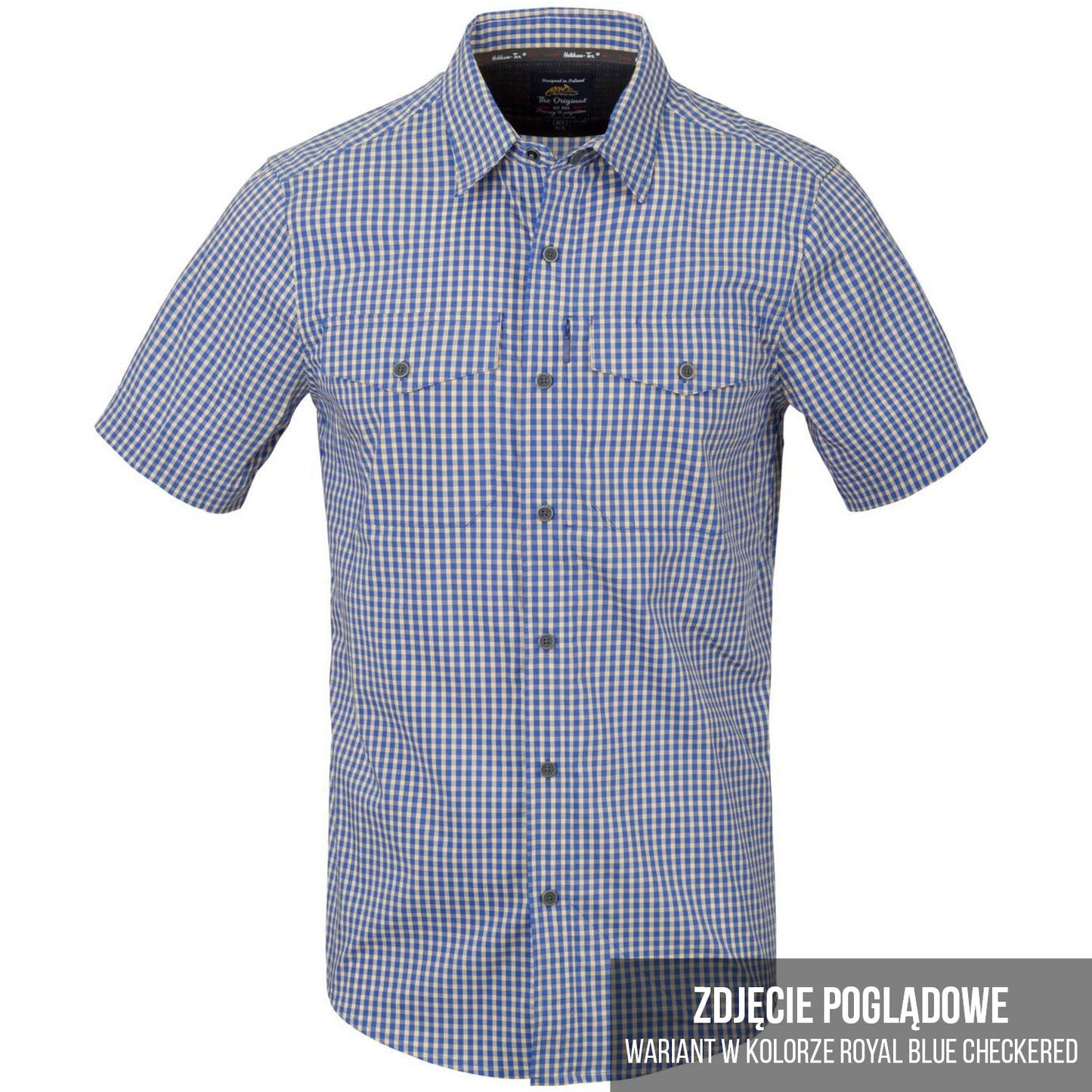 Koszula Helikon Covert Concealed Carry Short Sleeve - Dirt Red Checkered