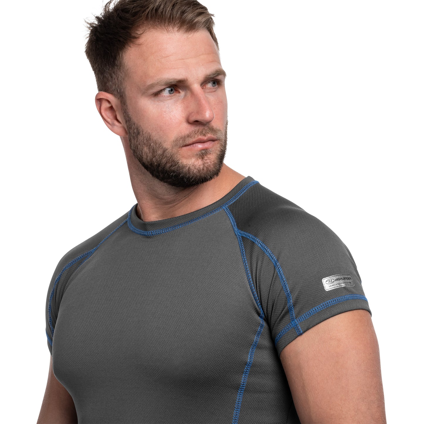 Koszulka termoaktywna Highlander Outdoor Pro 120 Base Layer - Grey