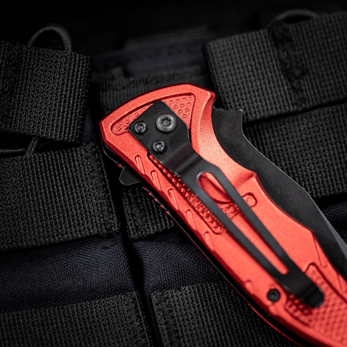 Nóż składany ratowniczy Mil-Tec Rescue Red
