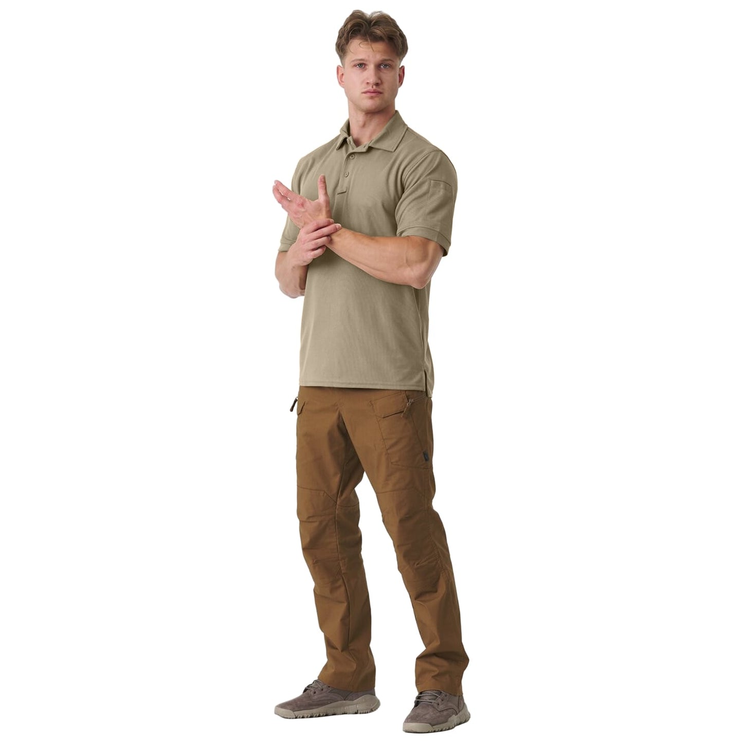 Koszulka termoaktywna Polo Helikon UTL TopCool - Khaki