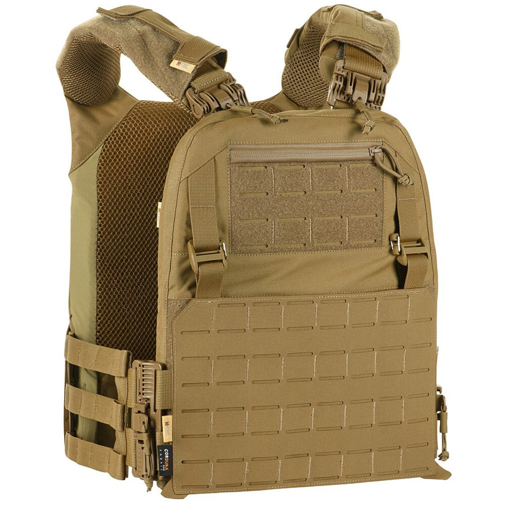 Kamizelka taktyczna typu Plate Carrier M-Tac Cuirass Fast QRS Gen. II Coyote - na płyty L/XL