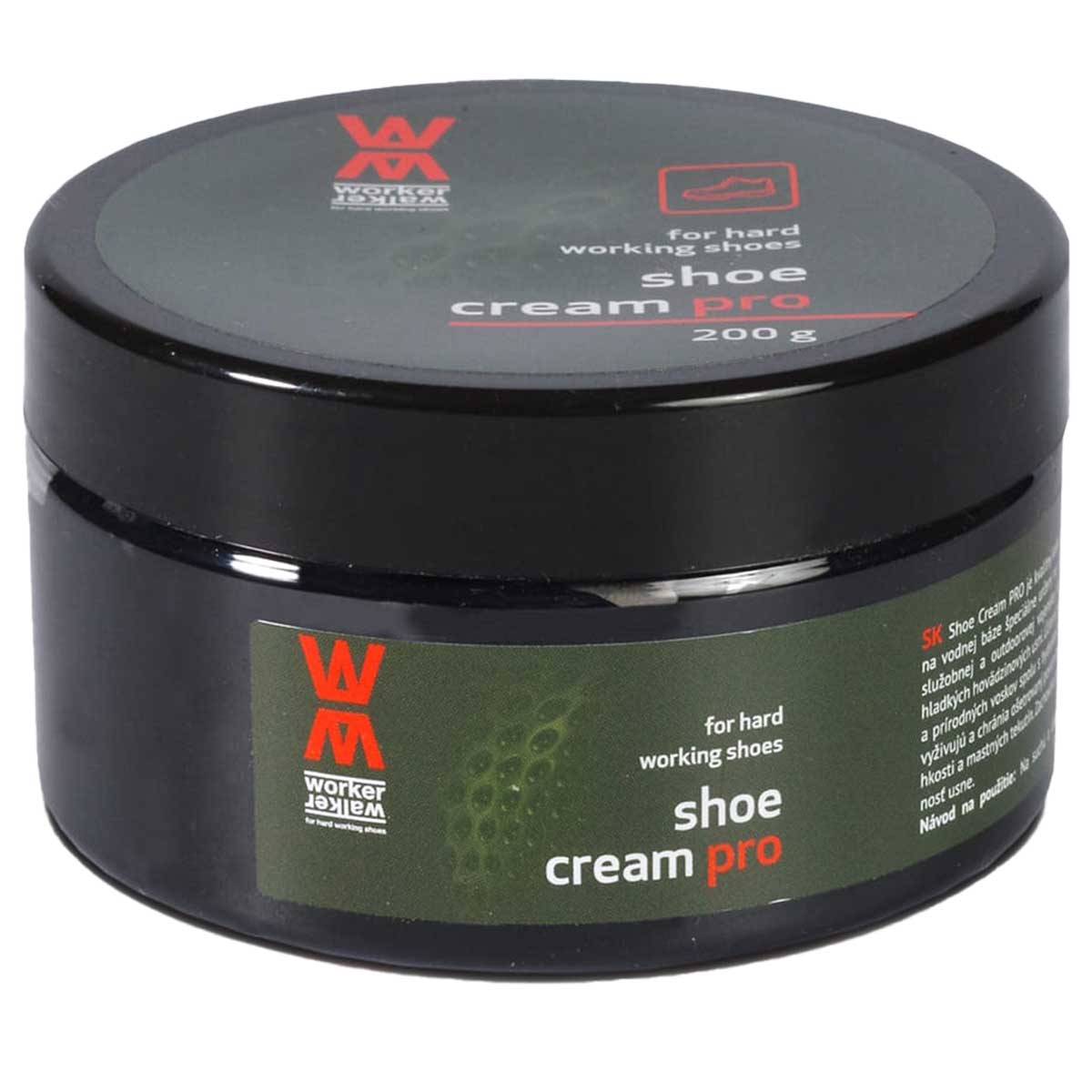 Krem Worker Walker Shoe Cream Pro Army do pielęgnacji butów 200 g - Czarny