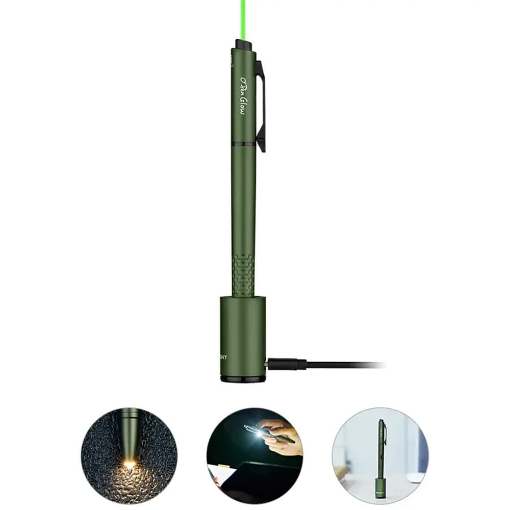 Latarka długopis Olight O'Pen Glow OD Green - 120 lumenów