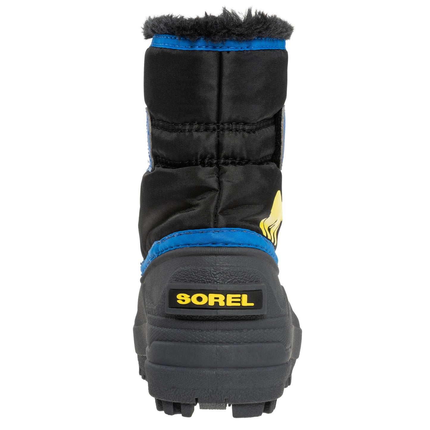 Buty śniegowce dziecięce Sorel Snow Commander Boot - Black/Super Blue