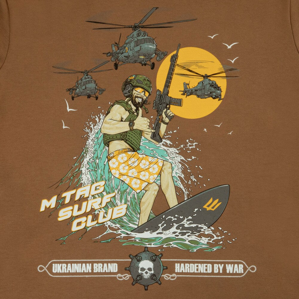 Koszulka T-shirt M-Tac Surf Club - Coyote Brown