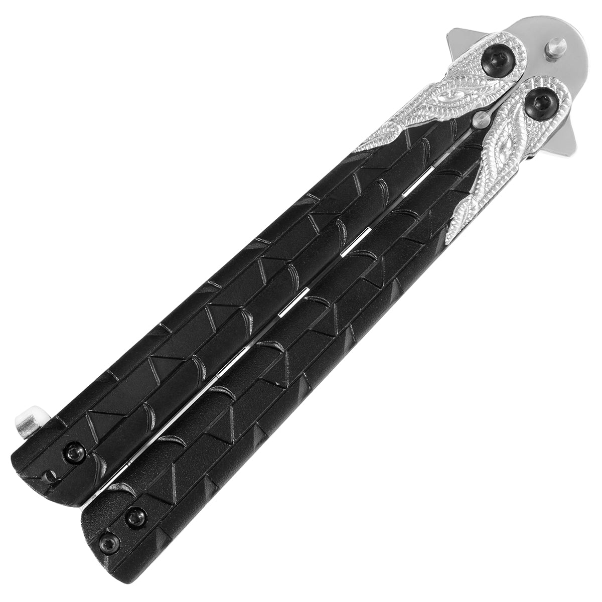 Nóż składany treningowy motylek Master Cutlery Dragon - Silver
