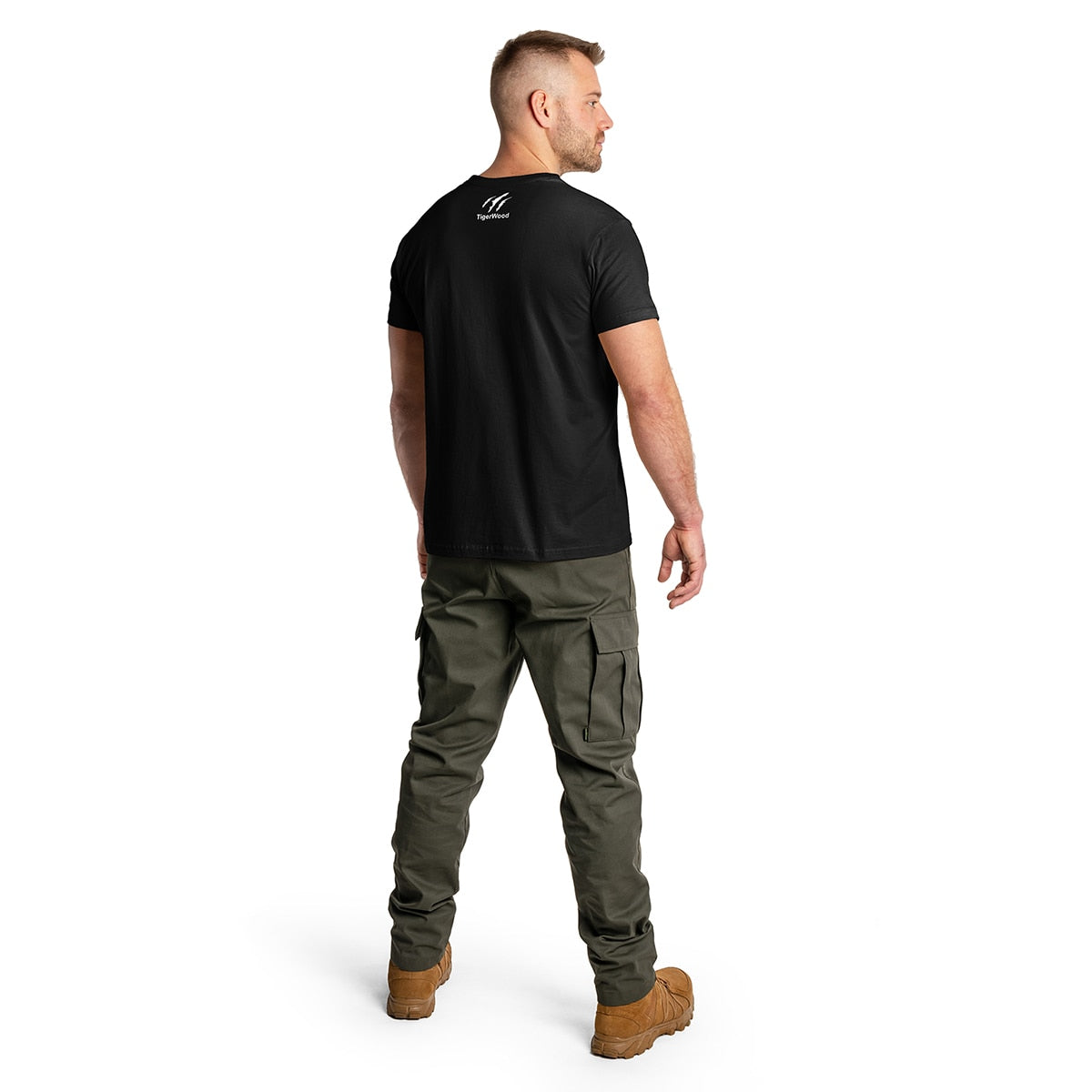 Koszulka T-Shirt TigerWood Róża Wiatrów - Czarna