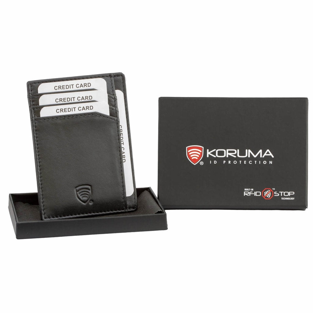 Skórzane etui ochronne RFID Stop Koruma na kartę płatniczą