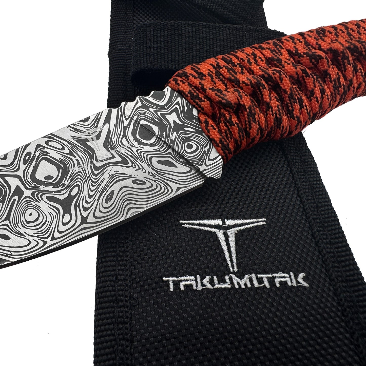 Nóż Takumitak Nighthawk - Damascuc/Orange