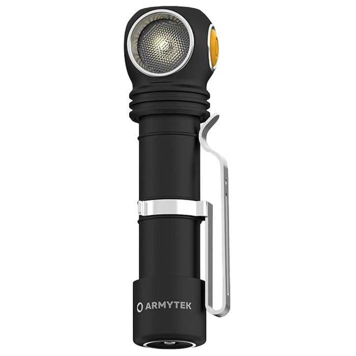 Latarka czołowa i kątowa Armytek Wizard C2 Pro Nichia Magnet USB Yellow PCB - 1600 lumenów
