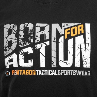 Koszulka T-Shirt Pentagon Ageron "Born For Action" - Black