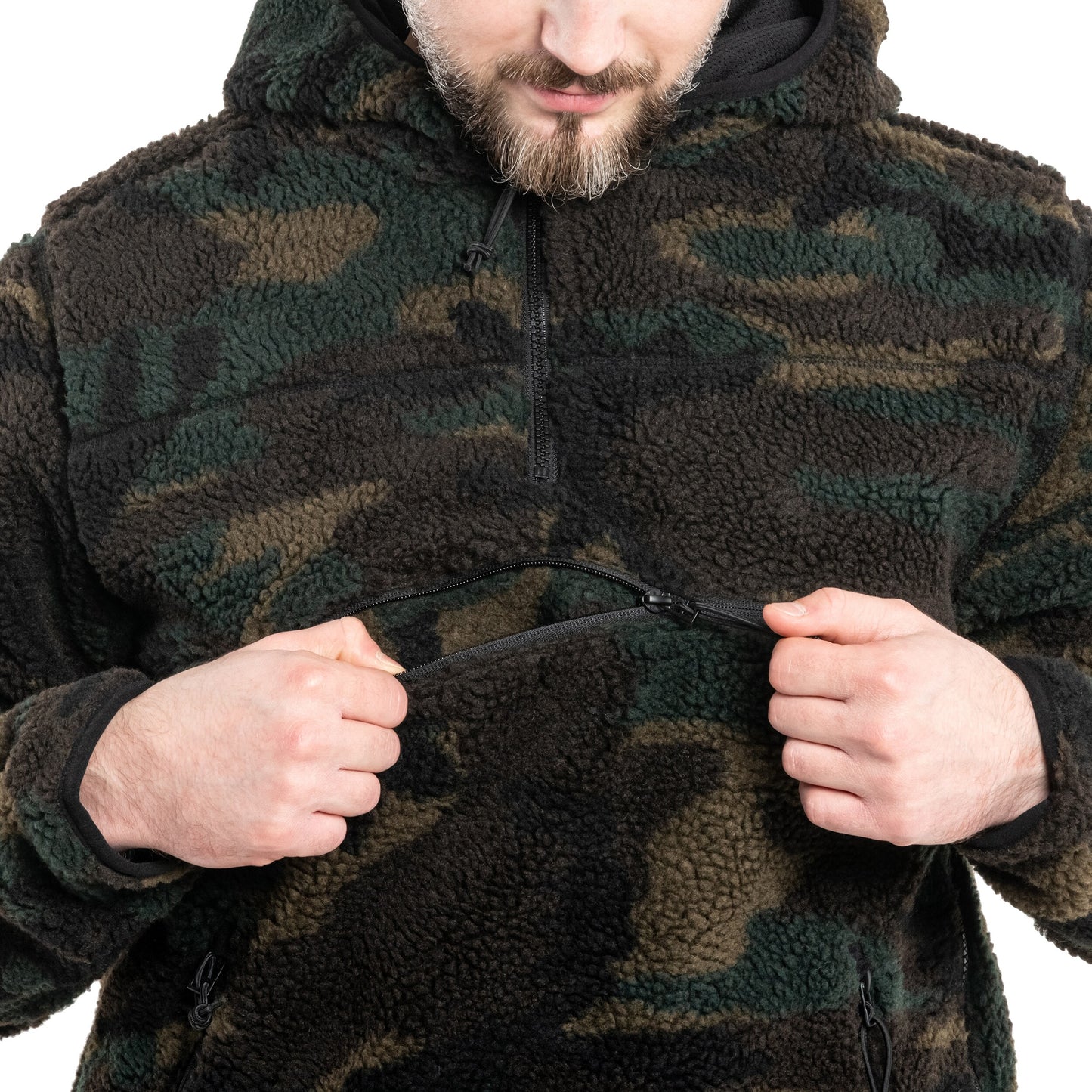 Polar Brandit Teddyfleece Worker Pullover - Woodland