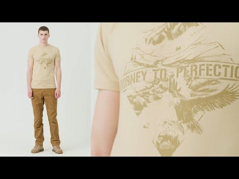 Koszulka T-shirt Helikon Mountain Stream - U.S. Brown