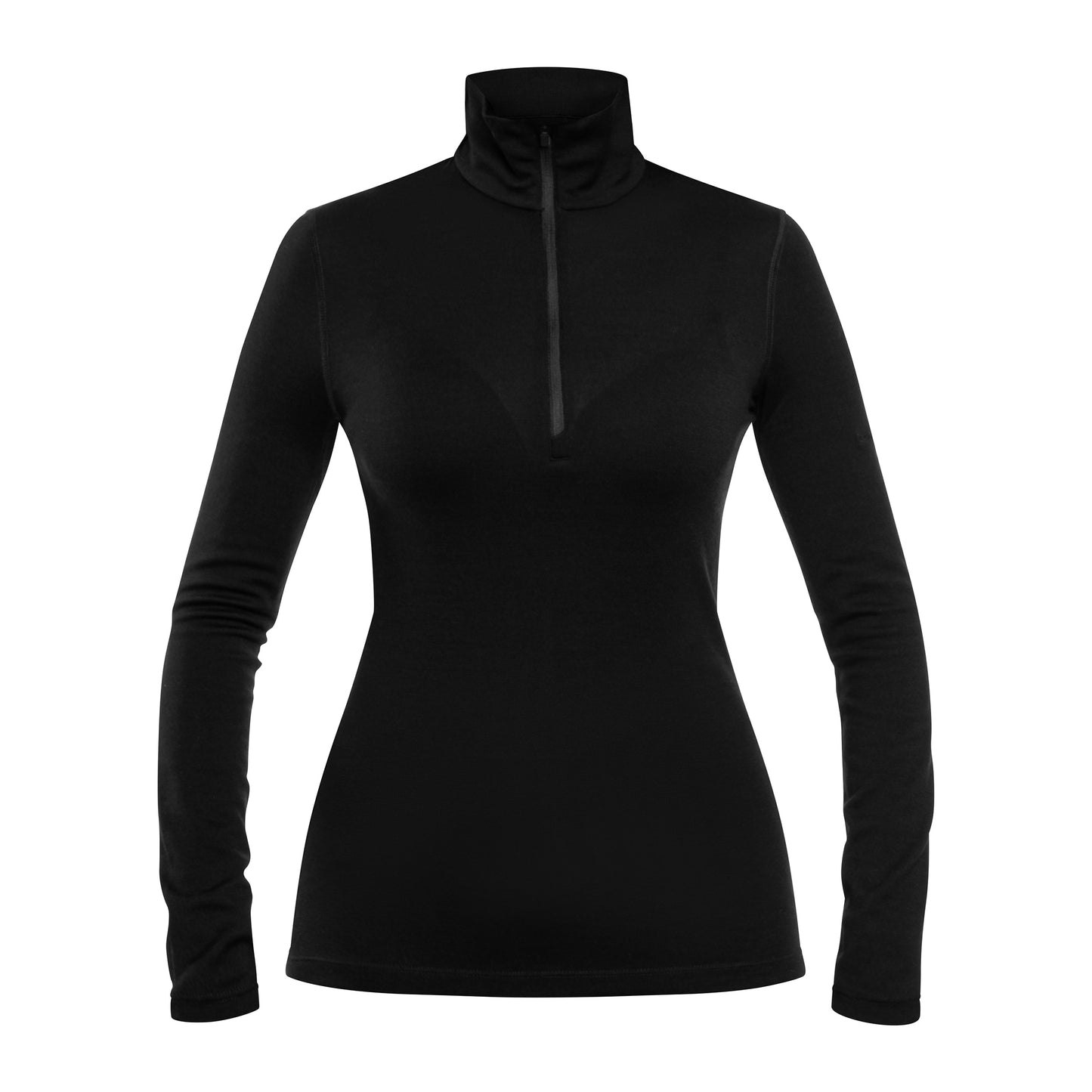 Bluza termoaktywna damska Icebreaker 260 Tech Half-Zip - Black