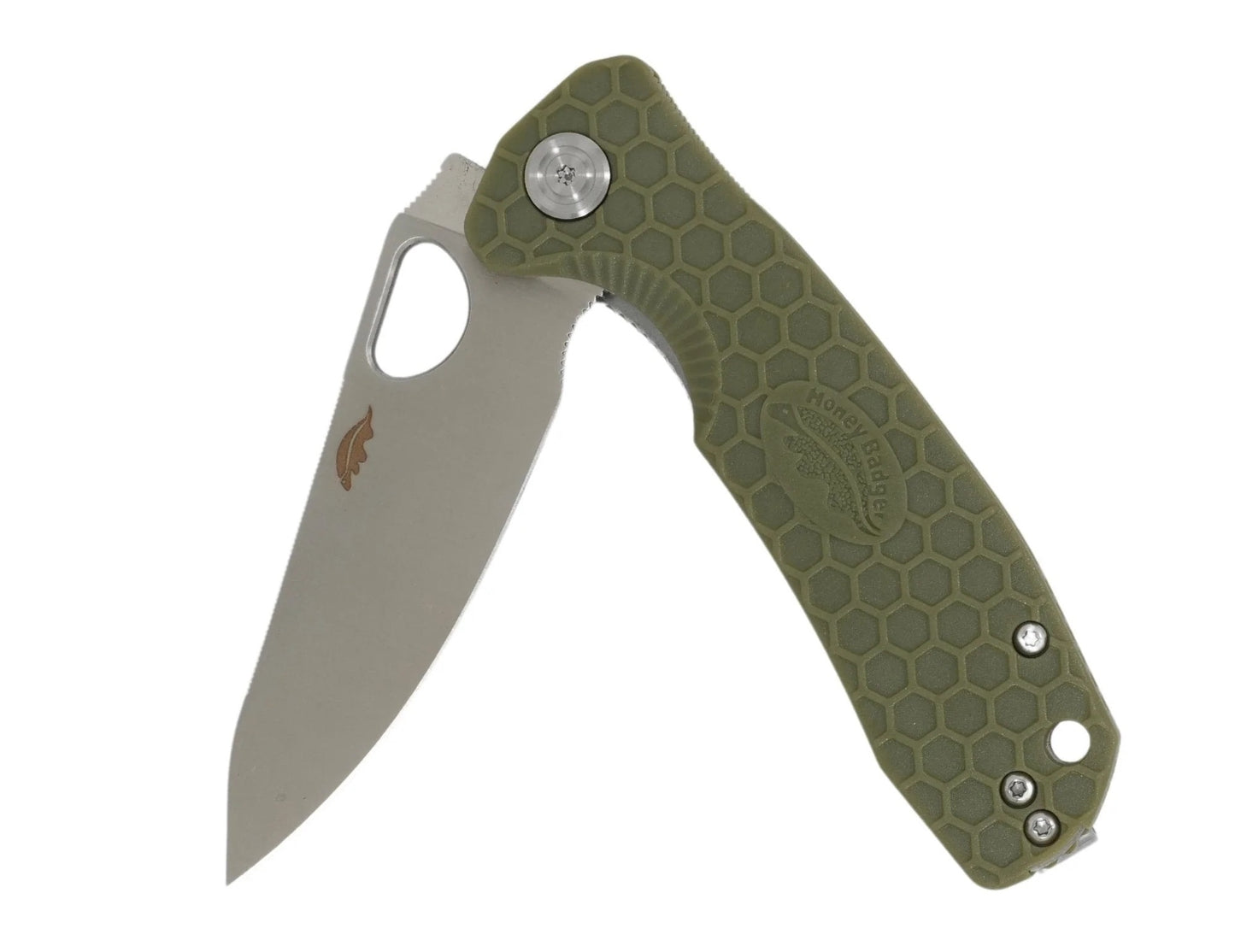 Nóż składany Honey Badger Leaf Medium 8Cr13MoV - Green