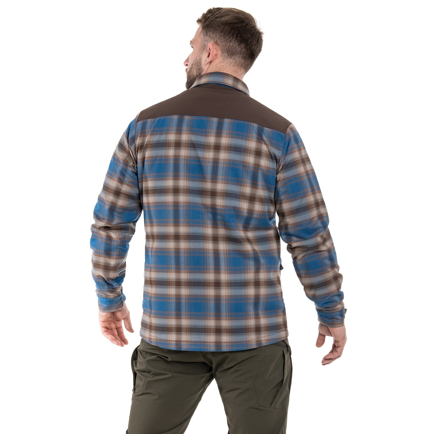 Koszula Helikon Winter Warden Long Sleeve - Forest Blue Plaid