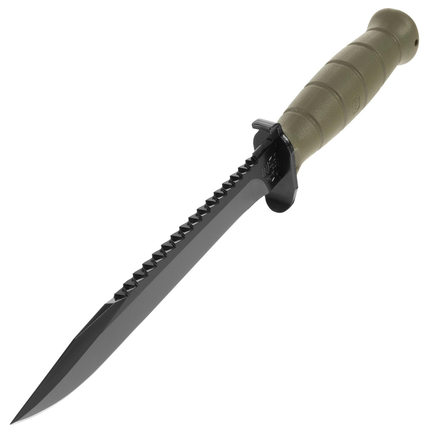 Nóż wojskowy Glock FM81 Battle Field Green z piłą