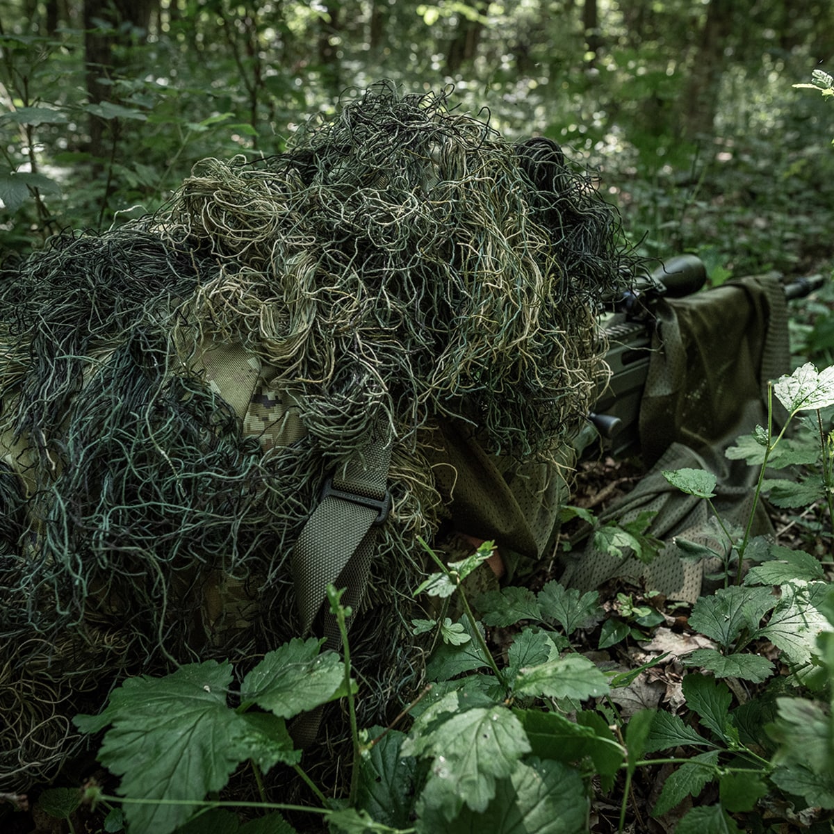 Strój maskujący MFH Ghilie Camo Parka Woodland