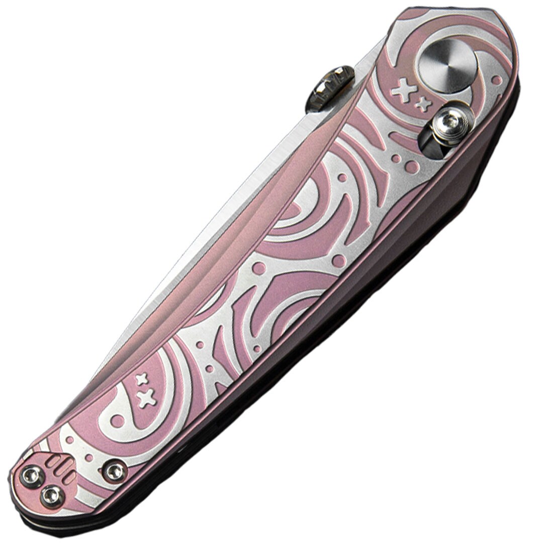 Nóż składany Bestech Knives Mothus - Satin Blade/Purple Titanium