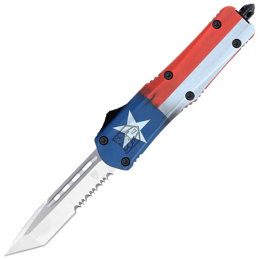 Nóż sprężynowy CobraTec Medium FS-3 OTF Cerakote - Texas Flag