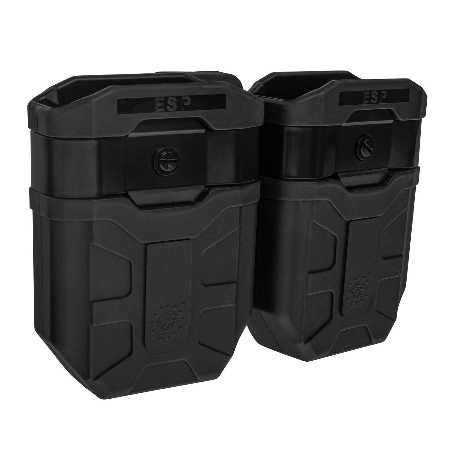 Podwójna ładownica obrotowa ESP z montażem UBC-02 na magazynki AK - Black