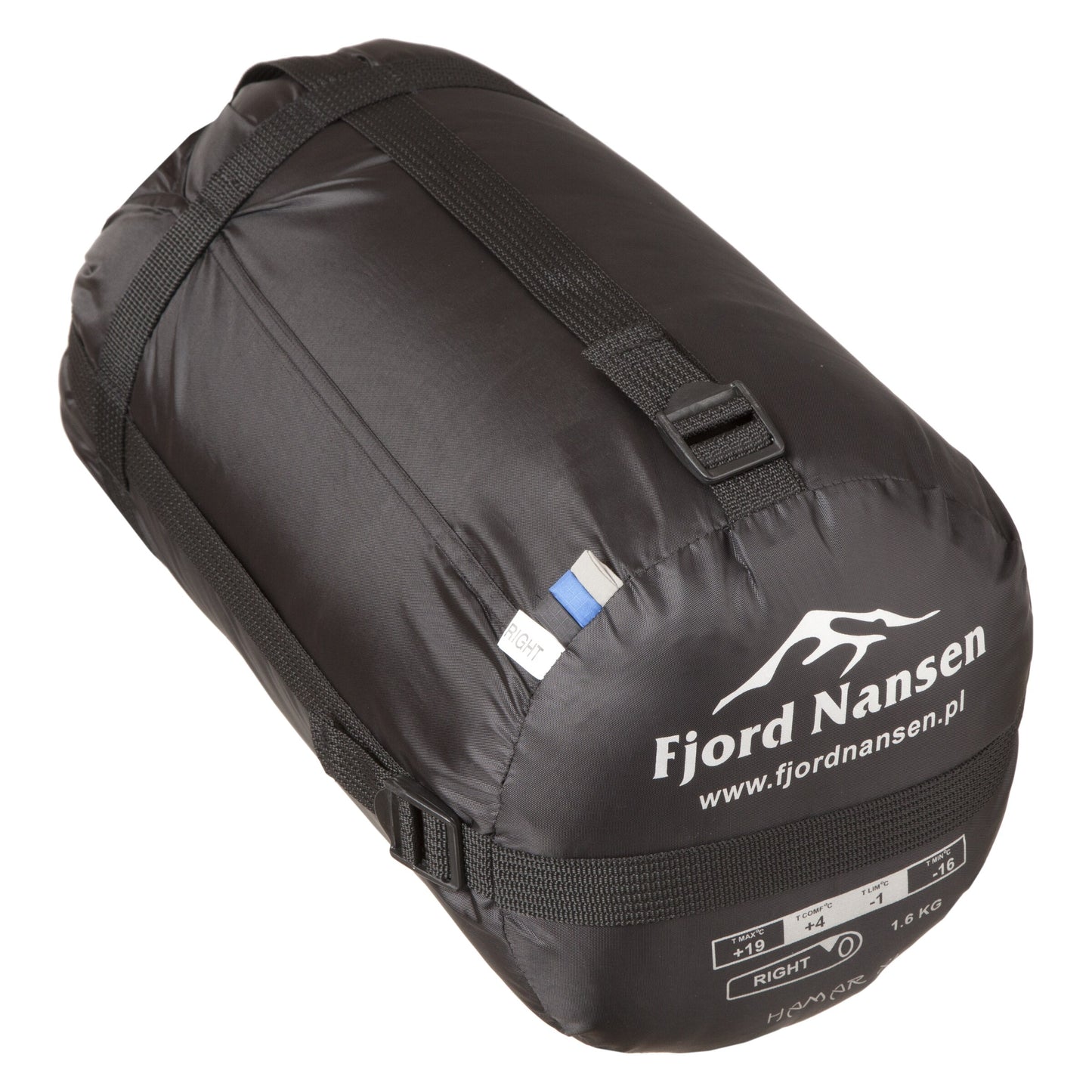 Śpiwór Fjord Nansen Hamar XL Sapphire 1588 g - prawy