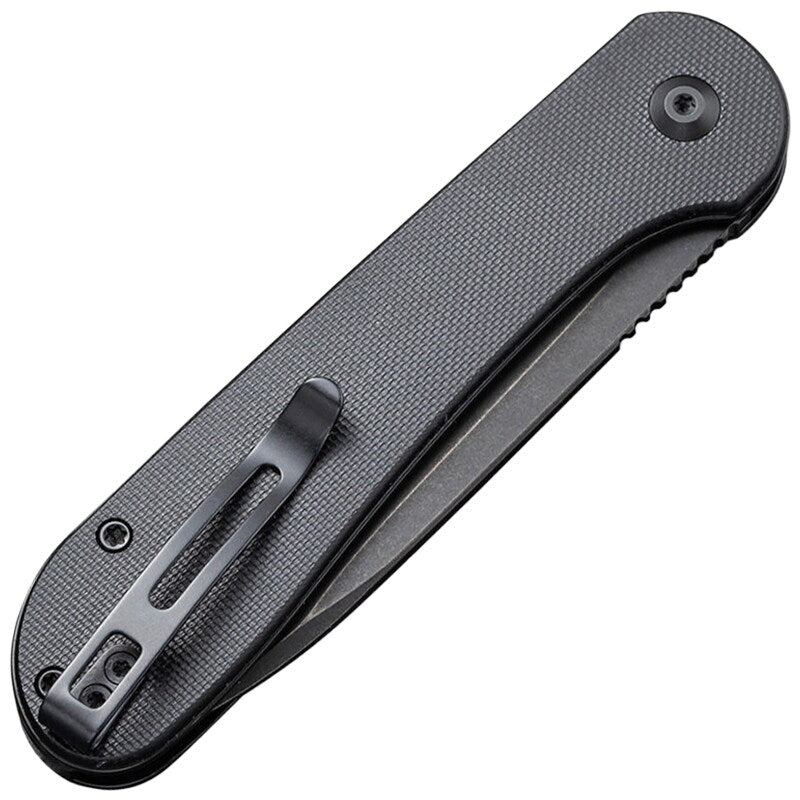 Nóż składany Civivi Elementum Button Lock - All Black G10