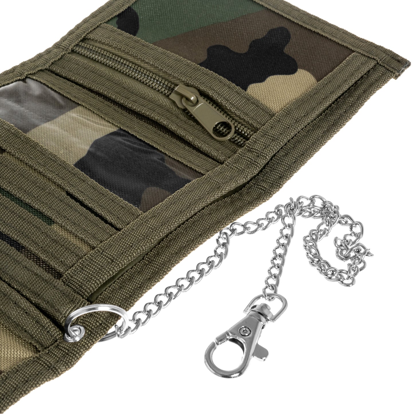 Portfel Mil-Tec z łańcuszkiem - Woodland