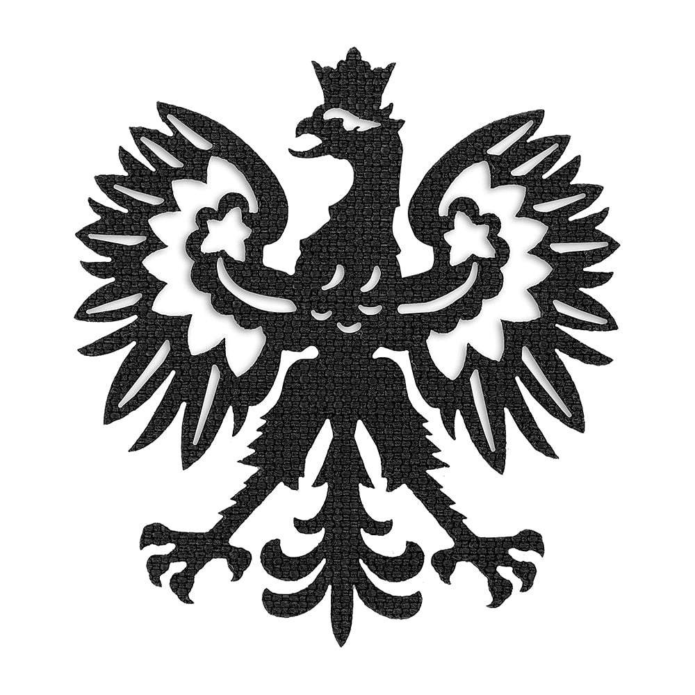 Naszywka M-Tac Polski Orzeł Laser Cut - Black
