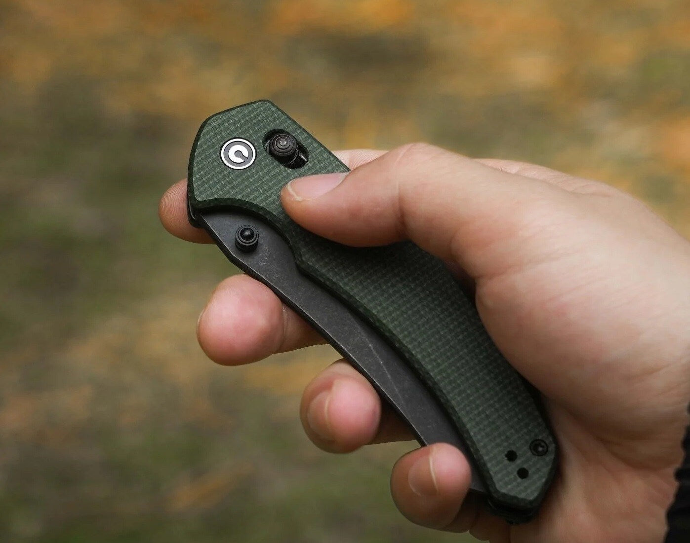 Nóż składany Civivi Sixgill Micarta - Dark Green