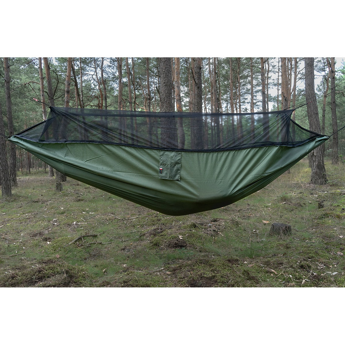Hamak TigerWood Ważka V1 Long Green - z moskitierą
